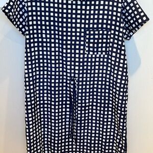 GAP Navy and White Checkered Mini Dress‎